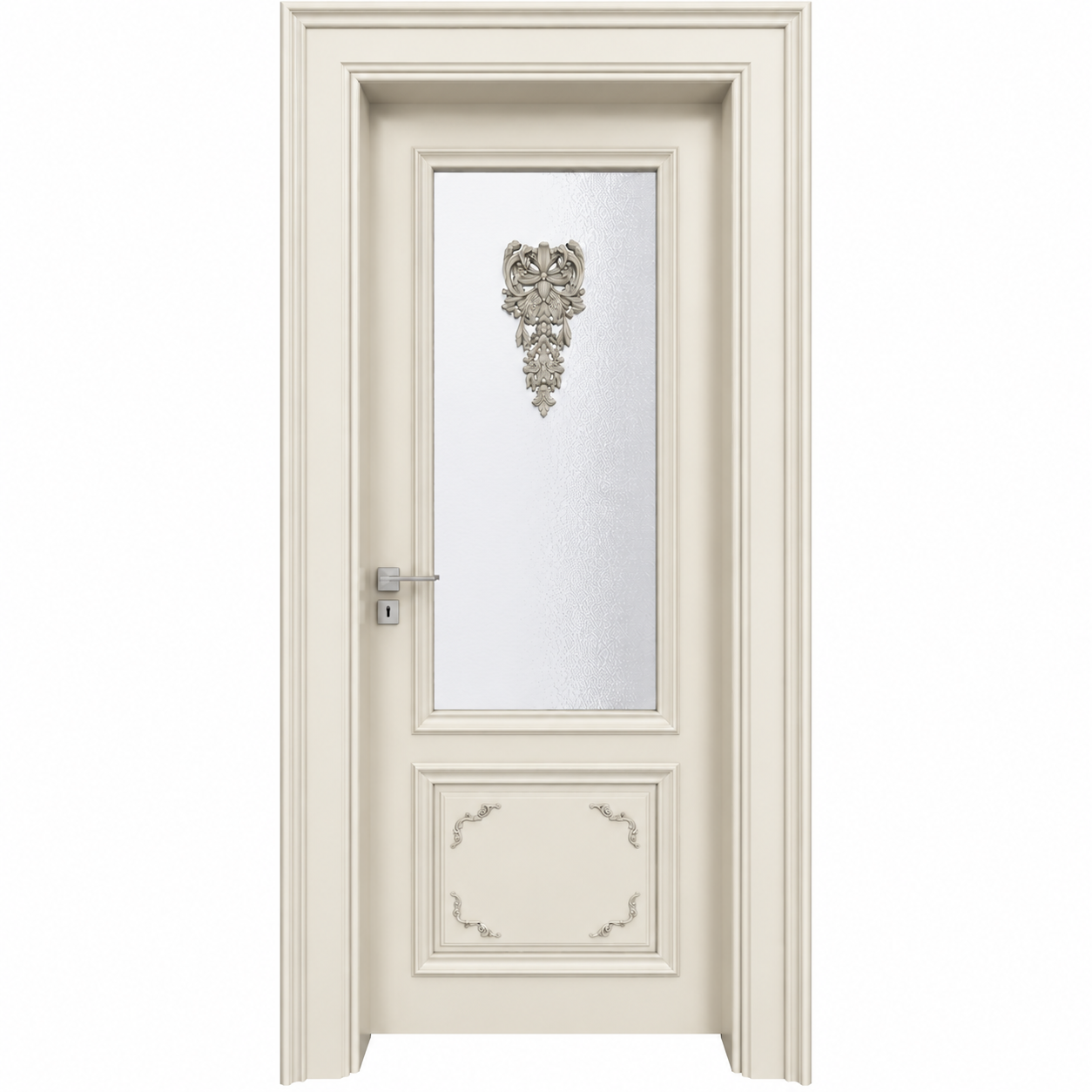 BY-5017V Porte intérieure Laqué Vitrée